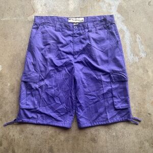 Elementz Men's Cargo Shorts in Vibrant Purple